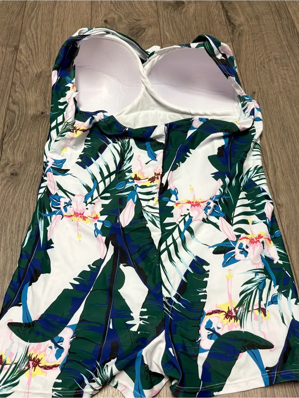plus size swimsuit romper modest one piece floral